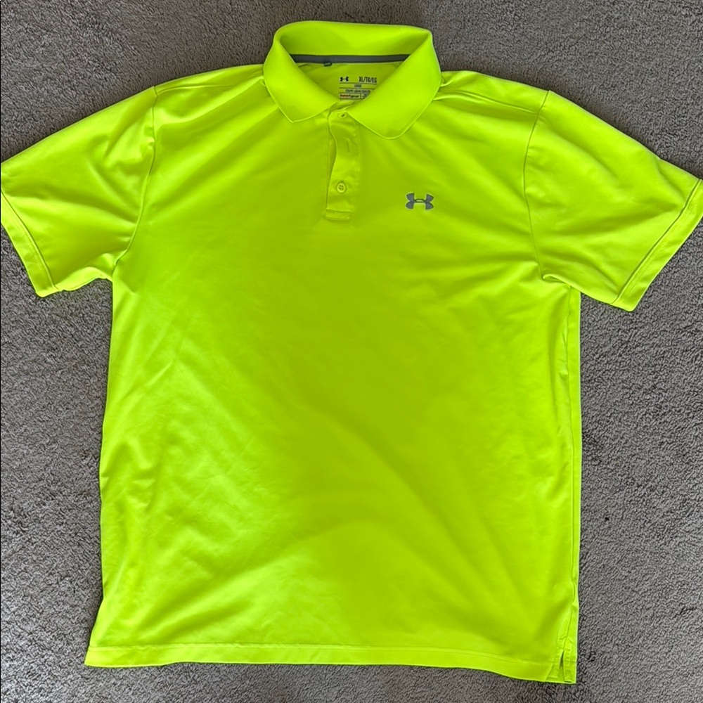 Under Armour Neon Yellow Polo Shirt